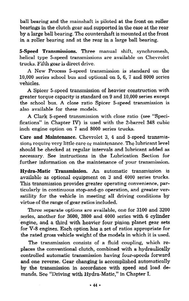 1959 Chevrolet Truck Operators Manual Page 41